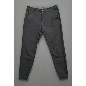 Macade Mens Golf Chino Jogger Pant Sz 32 Gray Slim Fit Active Stretch Zip Cuff